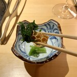 六本木 大皿焼肉 老中 - 〈せんまいとクレソンのナムル〉