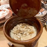 六本木 大皿焼肉 老中 - 〈ポルチーニの土鍋ご飯〉