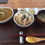 直食 - 旬の彩り野菜たっぷり!!畑のひき肉のキーマカレー（他ドリンク付）1080円