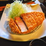 徳川町 ぶた福 - 本日の熟成豚 リブロースかつ定食（茨城・山西牧場/三右衛門）