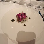 リストランテ･ヒロ チェントロ - 寒鰆の炙りとからすみ　イタリアン米のサラダとともに