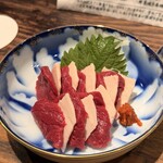 鶏けん - 会津産の馬刺し！