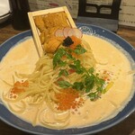 MEAT×WINE BISTRO DOMANNAKA - 雲丹のクリームパスタ