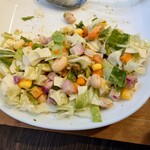 とろんと - 味付けは恐らく

すり胡麻、オリーブオイル、パルメザンチーズ、粗塩？
何かのハーブ　が合わされているみたいで

塩の甘み感、コンソメの顆粒？な旨味感？
細かなハーブの爽やかもあり美味しい