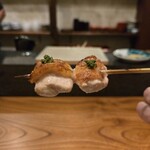 中野焼鳥 金長 - ほろほろ鳥のむね肉。コレはおかわりする位好き