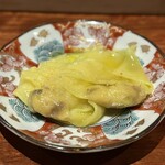 焼鳥 酉乃洲 - 鶏胸肉とポルチーニのわんたん