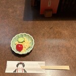 おかめ - 卓上＆付きだしのマカロニサラダ