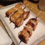 お勧め6本串盛り　ふりそで、ペタ、とか…