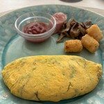 イラフSUI ラグジュアリーコレクションホテル 沖縄宮古 - アーサーともずくのオムレツ