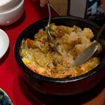 琉球チャイニーズ フウフウトウ - 石焼タコライス（仕上げ）