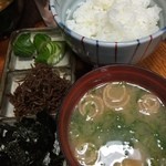 ちゃんこ雷光 - ご飯セット