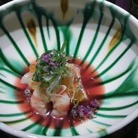 いはら田 - 天然車海老とビーツ…美味しかった
