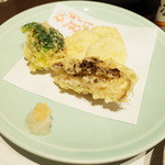 藤吉 - 帆立、舞茸、ブロッコリーの天ぷら