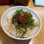 はかたラーメン - めんたいご飯。