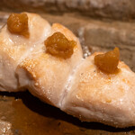 焼鳥 こばし - ささみ梅肉たたき(うめ焼き)[塩]