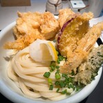 谷や - かしわ天うどん 1250円