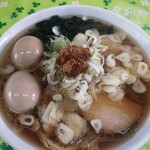 手打ち らーめん 響 - スタミナらーめん大盛り＋味玉２個！！背脂抜き！