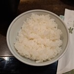 しゃぶ禅 - 白いご飯です。