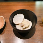 朔 - 蛤里芋すり流し、とうがん、かぶら、米まんじゅう