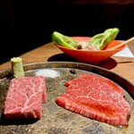 和牛とタン 焼肉 とみ - 黒牛ハツシ牛（シャトーブリアン・ヒレ肉）