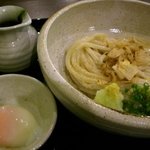 手打うどん 如水 - 温玉ぶっかけうどん（冷）