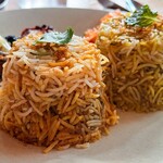 Biryani Tokyo - おしゃれに盛り付けられたビリヤニ