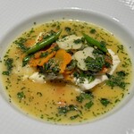 シェ・イノ - スズキのバジリコ風味