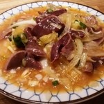 もつ焼き 煮込み 楓 - 塩レバ刺し