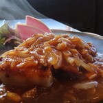 たてしな湖畔エプロンマーク - スイートジンジャーポーク