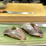 すし専門ストア 大門 かど平 - 鯵(500円)