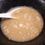 金伝丸 - 角煮を崩して食べ終わった後のスープ