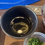 三輪そうめん流し - 椎茸スープ。風味バッチリ