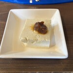 三輪そうめん流し - 豆腐に味噌だれ