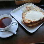 クロックムッシュ（950円・ランチパスポートで500円）