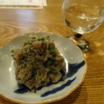 むろまち 加地 - 穴子たたき（かにみそ・いぶりがっこ）