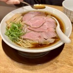 中華そば ココカラサキゑ - 丸鶏醤油+麺大盛 1250円