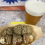 たこ焼き  シオヤ - 生ビールとのセット