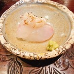 天ぷら たけうち - 朝締めのヒラメ