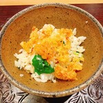 天ぷら たけうち - 甘鯛と桜えびのご飯