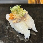 立ち食い弁慶 - かわはぎ キモのせ