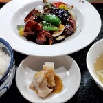 口福 - 前回　野菜入り黒酢スブタ