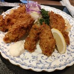 珈穂音 - 大きなカキフライが5個！