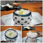 Refugeforestiere 五島 - ◆大分の純米酒「石蔵」を使用した「グラニテ」 お酒が強くないのでサッパリして、口直しに最適でした。