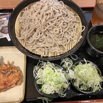 小木曽製粉所 豊田店 - ざるそば大+山賊焼
