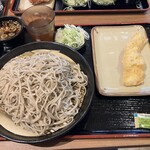 小木曽製粉所 豊田店 - ざるそば大+イカ天