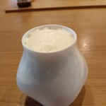 Restaurant Honjin - 生ビール(可愛いグラスだけど、私は生ビールはやっぱり 中身が見える背の高いビールグラスが好き^^,)