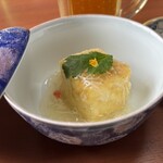 うなぎ割烹山田 - 餡かけ揚げ豆腐