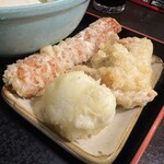 おにやんま - 鳥天、ちくわ天、半熟卵天