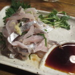 立ち呑みのさのや - 太刀魚造り 300円(2014.11.29)