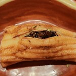 あさば - 穴子黒米　　あさばシグネチャーの一皿